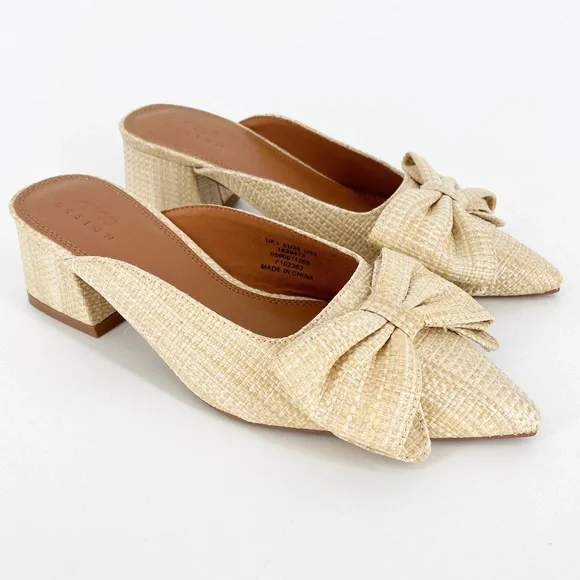 ASOS | Bow Trim Block Heel Mules - Picture 2 of 9